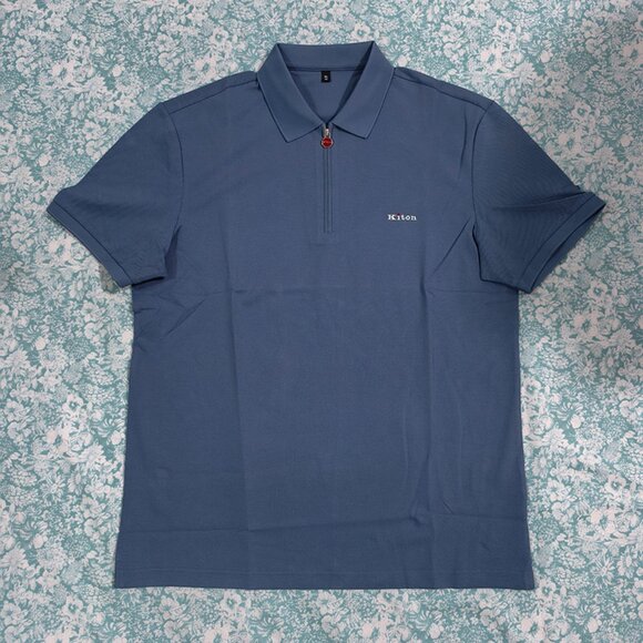 Kiton Dark Blue Polo Shirt